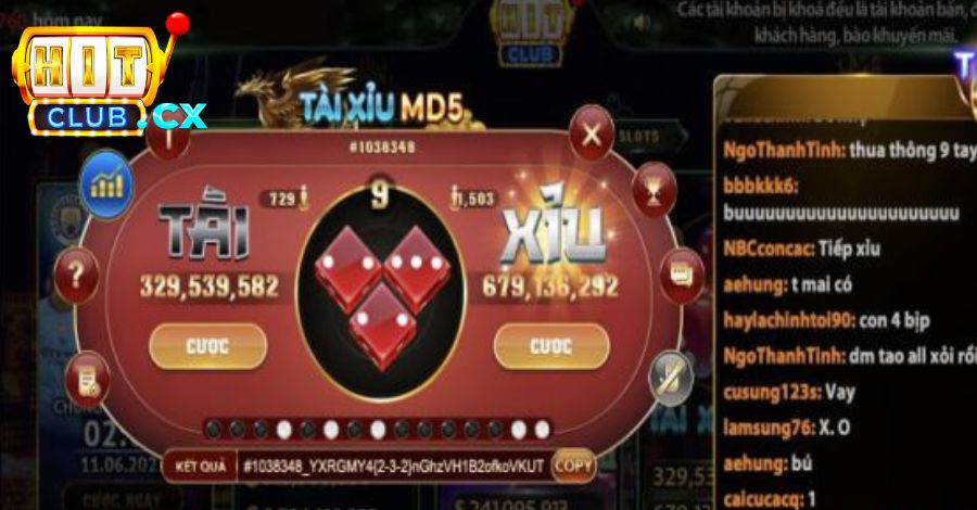 Game tài xỉu uy tín Hit Club MD5 mang đến trải nghiệm mới mẻ