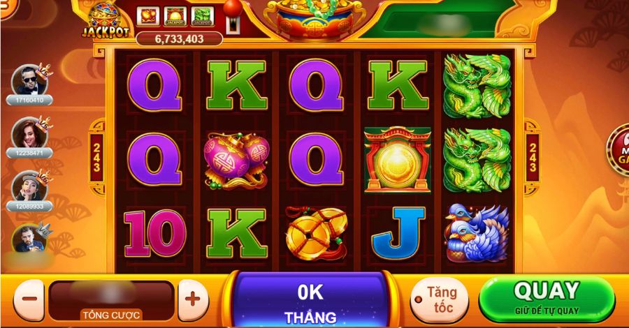 Giao diện nổi bật của slot games Nhiều tài nhiều phúc